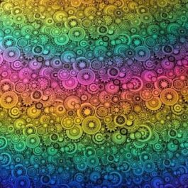 Cadran Solaire arc en ciel sur noir Série limitée