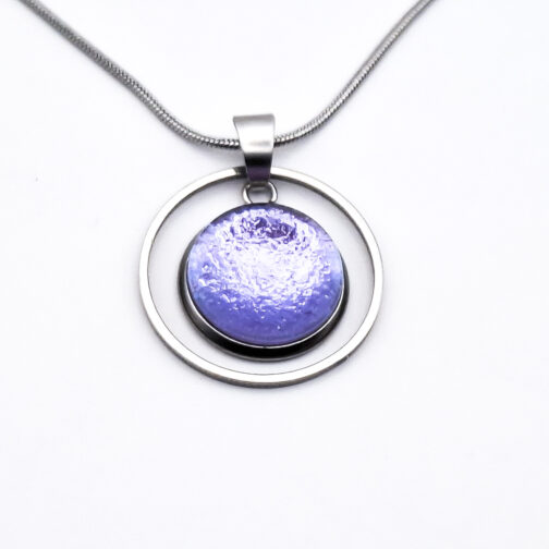 Pendentif verre mauve collection Fée – Image 4