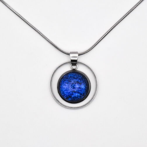 Pendentif verre bleu foncé collection Fée – Image 4